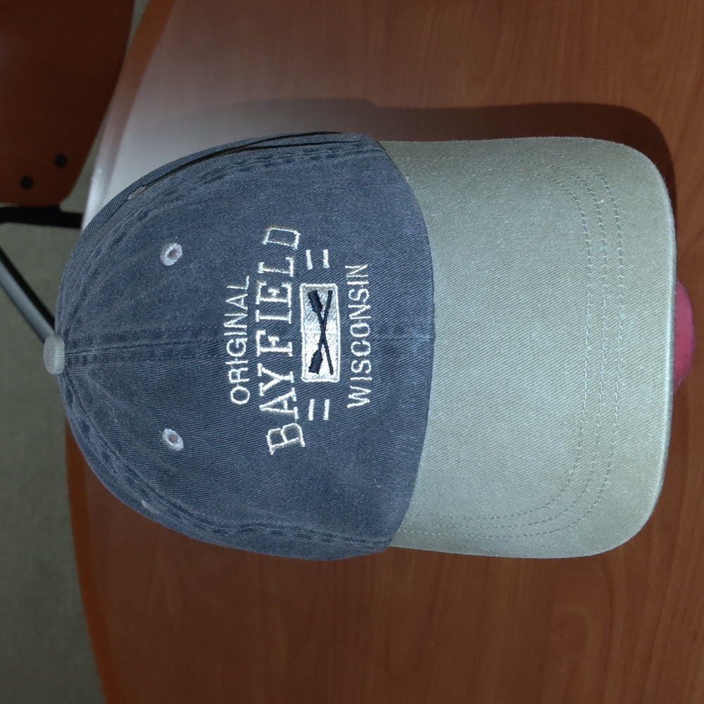 Original Bayfield Wisconsin Embroidered  Adjustable Strapback Cap OSFM